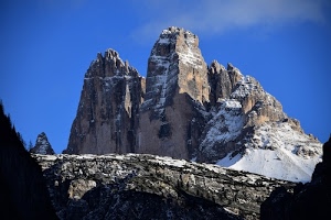 cielo, neve, cime, rocce, montagna, azzurro, montagne, roccia, vette, dolomiti, bianco, tre, pareti, paesaggio