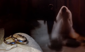 fedi, sposi, anelli, oro, matrimonio, bianco, vere