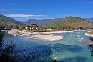 fiume, acqua, panorama, montagne, casa, paesaggio, cielo, monti, sabbia
