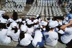 sedie, bianco, cappelli, bambini, persone, capelli, ragazze