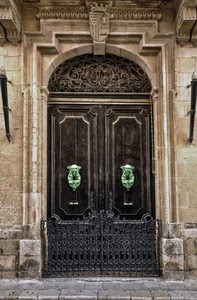 portone, batacchi, porta, stemma, batacchio, legno, cancello, ferro, verde, arco, cancelletto