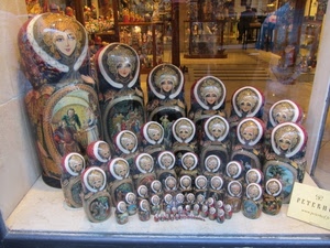 vetrina, bambole, russia, negozio, matrioske, matrioska, russe, legno, arte