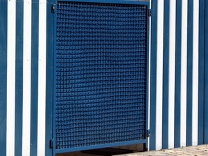 bianco, blu, grata, strisce, righe, azzurro, bicolore, rete, linee, cancello, ferro, verticali, griglia