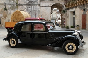 epoca, nero, ruote, auto, automobile, fieno, arco