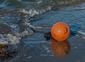 boa, mare, arancione, onda, corda, arancio, acqua, spiaggia, onde, sabbia