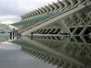 acqua, persone, riflesso, palazzo, riflessi, bianco, palazzetto, struttura, geometrico, stadio