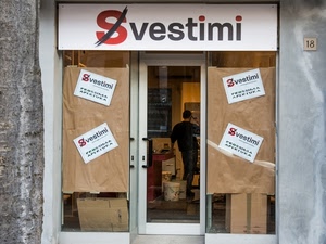 porta, vetrina, insegna, numero, negozio, diciotto, ingresso, carta, cartelli, vetrine, civico, vetro