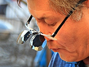 occhiali, lenti, capelli, viso, profilo, uomo, doppi, riflesso, naso, bocca, sole, azzurro, stanghette, riflessi, vista