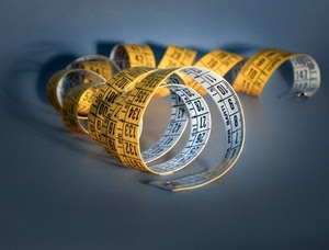 numeri, metro, giallo, spirale, bianco, centimetri, sarta