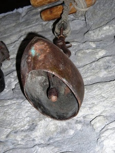 batacchio, muro, campanaccio, corda, campana, rame, appeso, ferro