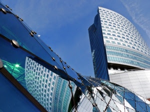riflesso, azzurro, grattacielo, vetro, grattacieli, cielo, finestre, palazzi, vetri, blu, riflessi
