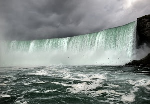 acqua, cascata, nuvole, fiume, schiuma, onde, cielo, cascate, spruzzi