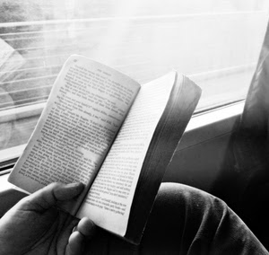libro, treno, mano, mani, finestrino, leggere, pagine, bianconero, viaggio, lettura