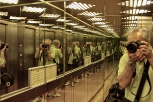 fotografo, specchio, riflesso, specchi, scatto, riflessi, obiettivo