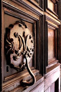 legno, porta, batacchio, ferro, marrone, battiporta, battente, metallo, serratura