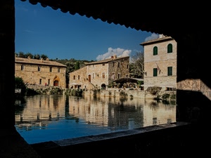 acqua, riflesso, finestre, riflessi, case, cornice, cielo, palazzi, nuvole