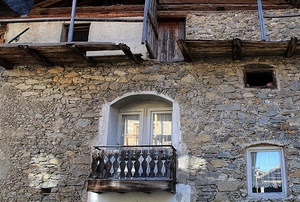 balcone, legno, finestra, muro, pietra, finestre, porta, casa, ringhiera