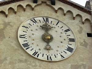 orologio, numeri, stelle, chiesa, ore, lancette, oro, cerchio, ora, romani