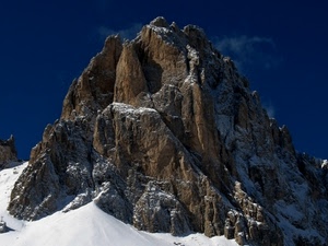 montagna, neve, cielo, roccia, cima, inverno, bianco, rocce, blu