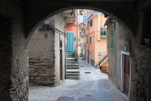 vicolo, arco, scale, porte, porta, strada, scala, tenda