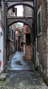 vicolo, archi, finestre, scale, scala, gradini, finestra, case, sassi, arco