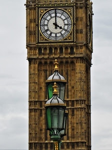 orologio, lampioni, torre, lancette, londra, campanile, ore