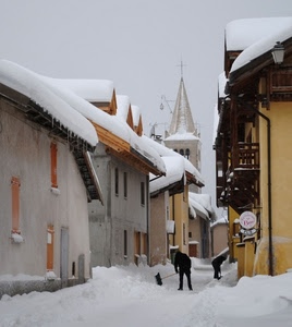neve, inverno, tetti, campanile, bianco, spalatore, case, spalatori, strada