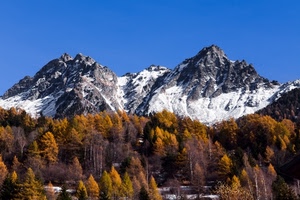 neve, alberi, montagne, cielo, montagna, autunno, rocce, roccia, bianco