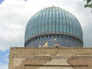 cupola, nuvole, cielo, blu, azzurro, moschea, edificio, celeste, decori