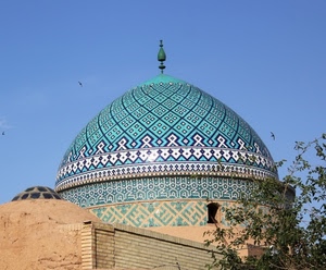 cupola, cielo, azzurro, geometrie, moschea, rami, verde, disegni, chiesa
