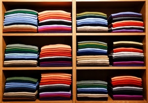 colori, scaffale, maglie, scaffali, ordine, negozio, esposizione, ripiani, file, multicolore, maglioni