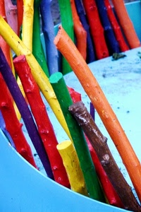 giallo, rosso, multicolore, bastoni, colori, verde, blu, azzurro, legno, celeste, rami, colorati