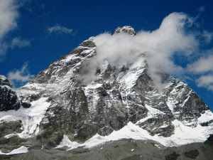 neve, nuvole, montagna, cielo, bianco, roccia, azzurro, montagne, vetta, inverno, rocce