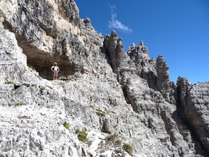 cielo, montagna, roccia, montagne, scalatore, vette, cime, rocce, grotta, persona