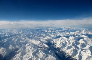 nuvole, montagne, cielo, neve, bianco, panorama, azzurro, ghiacciai