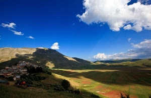 nuvole, colline, paese, panorama, prati, paesaggio, cielo, ombre, montagna, campi, ombra, verde