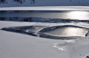 acqua, ghiaccio, inverno, neve, lago, bianco, riflesso, freddo