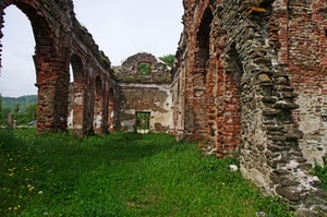 erba, archi, prato, verde, ruderi, mattoni, rudere, pietre, rovina, rovine