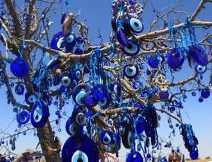 albero, blu, rami, azzurro, occhio, vetro, occhi, celeste