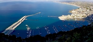 mare, porto, panorama, barche, acqua, blu, città, azzurro, costa, borgo, insenatura, paesaggio, cielo, spiaggia, ombra, paese, molo