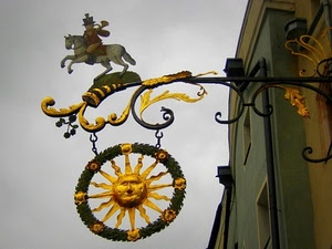 sole, oro, cavallo, insegna, cerchio, cavaliere