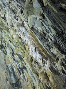 astratto, roccia, stalattiti, grotta, bianco, calcare, grigio, strati, parete, colori