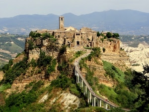 borgo, ponte, verde, panorama, alberi, montagna, strada, montagne, campanile, case, paese, chiesa, erba, piante