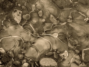 astratto, acqua, sassi, grigio, seppia, trasparenze, ghiaccio, astrattismo, bianconero