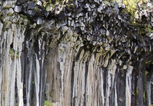 roccia, astratto, grigio, rocce, linee, verde, piante, pietre, sassi, pietra