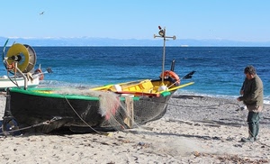 mare, barca, rete, pescatore, spiaggia, sabbia, reti