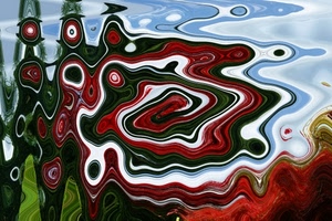 rosso, astratto, verde, colori, riflesso, bianco, onde, azzurro, celeste, cerchi