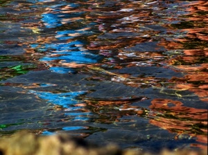 astratto, colori, acqua, azzurro, riflessi, onde