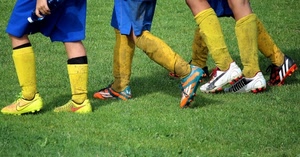 scarpe, giallo, prato, verde, erba, calze, calcio, gambe, sport, calzettoni