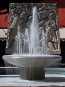 acqua, fontana, zampilli, scultura, marmo, statue, vasca, monumento, spruzzi